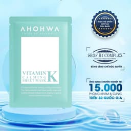 Mặt nạ giấy sinh học phục hồi vitamin K Ahohwa Vitamin K Calming Sheet Mask 3