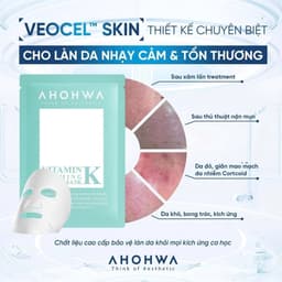 Mặt nạ giấy sinh học phục hồi vitamin K Ahohwa Vitamin K Calming Sheet Mask 4