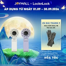 Quạt Cầm Tay LocknLock Siêu Mát 5 Tốc Độ & Gấp Gọn Linh Hoạt 180 độ ENF326 - Hàng Chính Hãng - JoyMall 1