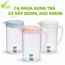 Ca Trong Nhựa 2500ML Hokori Có Nắp Chịu Nhiệt An Toàn Thực Phẩm Đựng Nước Trà Nước Ép Tiện Lợi GD370 1