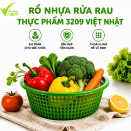Rổ Nhựa Đựng Củ Quả Thực Phẩm 3209 Cao Cấp Thoáng Khí Bền Đẹp An Toàn GD388 1