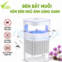 Đèn Bắt Muỗi Thông Minh Kèm Đèn Ngủ Ánh Sáng Xanh Thu Hút Muỗi Bằng Ánh Sáng UV GD390 1