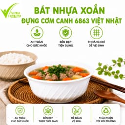 Bát Xoắn Nhựa Phíp Đựng Cơm Canh Việt Nhật 6861 6862 6863 Nhựa ABS Nguyên Sinh Cao Cấp Bền Đẹp Khó Vỡ GD401 1