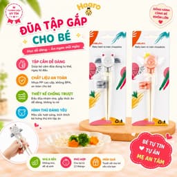 Đũa Tập Ăn Cho Bé Misuta Cao Cấp, Hỗ Trợ Bé Tập Gắp Thức Ăn 4