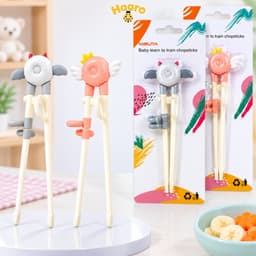 Đũa Tập Ăn Cho Bé Misuta Cao Cấp, Hỗ Trợ Bé Tập Gắp Thức Ăn 8