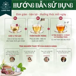 Trà Thảo Mộc Ba Kích Ngọc Cẩu - Làng Mai - 7 Vị thảo dược Trà Túi Lọc, Hộp 30 túi lọc 5