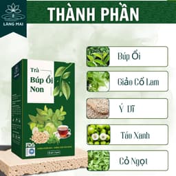 Trà búp ổi 4 vị - Làng Mai -Lấy lại vóc dáng eo con kiến, vị thanh mát, dịu nhẹ, thơm  dễ uống hộp gồm 30 túi 2