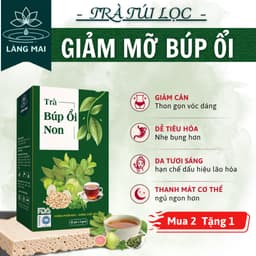 Trà búp ổi 4 vị - Làng Mai -Lấy lại vóc dáng eo con kiến, vị thanh mát, dịu nhẹ, thơm  dễ uống hộp gồm 30 túi 1