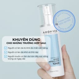 Tinh chất cân bằng cấp ẩm phục hồi da Ahohwa Aqua Solution Hybrid Water Fluide Tone 5