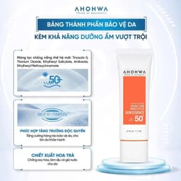 Tinh chất chống nắng vật lý lai hóa học Ahohwa After Solution Inten-Cure Shield Plus Sun Essence SPF50+/Pa+++ 6