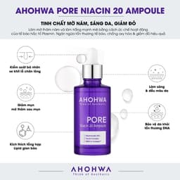 Tinh chất dưỡng trắng se khít lỗ chân lông Ahohwa Pore Niacin 20 Ampoule 4
