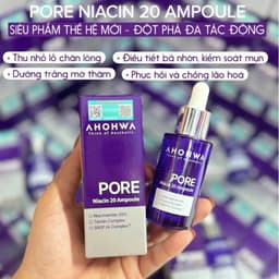 Tinh chất dưỡng trắng se khít lỗ chân lông Ahohwa Pore Niacin 20 Ampoule 3