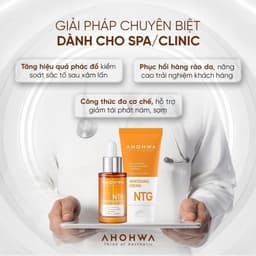 Tinh chất giảm nám đỏ dưỡng trắng kiểm soát tăng sắc tố Ahohwa Whitening Ampoule NTG 5