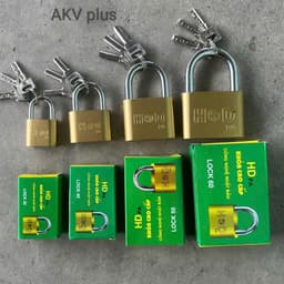 (Hàng đẹp) Ổ Khóa HD Siêu Bền - Chất liệu thép không gỉ, Ổ khóa cửa bấm chắc chắn đủ Size 1