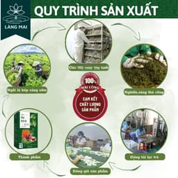 Trà Dòi Tím - Làng Mai – Giảm ho dai dẳng, ho có đờm, Thanh Lọc Cổ Họng, Dễ Uống. Hộp 30 túi 8