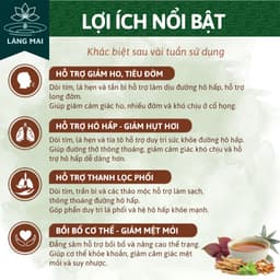 Trà Dòi Tím - Làng Mai – Giảm ho dai dẳng, ho có đờm, Thanh Lọc Cổ Họng, Dễ Uống. Hộp 30 túi 2