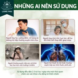 Trà Dòi Tím - Làng Mai – Giảm ho dai dẳng, ho có đờm, Thanh Lọc Cổ Họng, Dễ Uống. Hộp 30 túi 4
