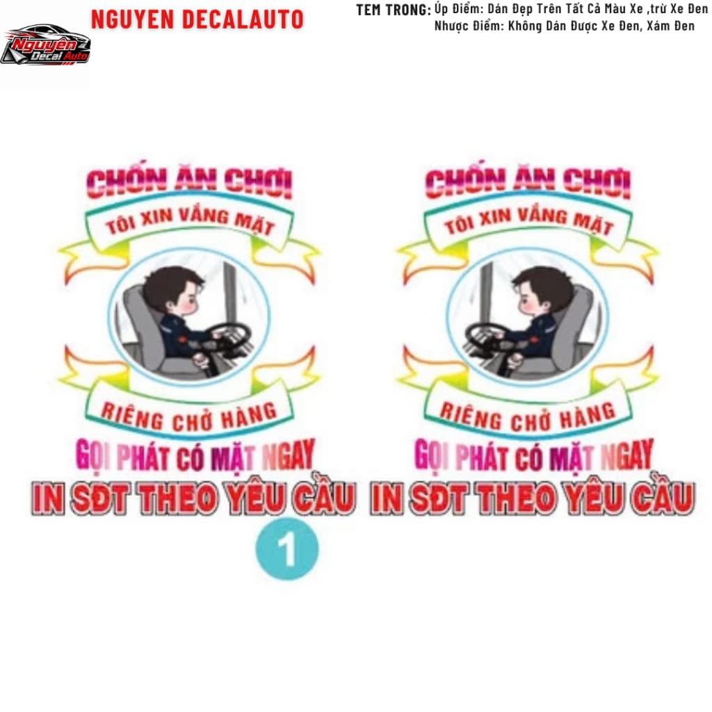 Cặp Tem Decal Phản Quang 7, Decal dán Trang Trí Cửa Xem, Kính Xe, Yếm Xe , Tem Xe Máy , Ô Tô, Xe Tải ( SL : 1 Cặp )