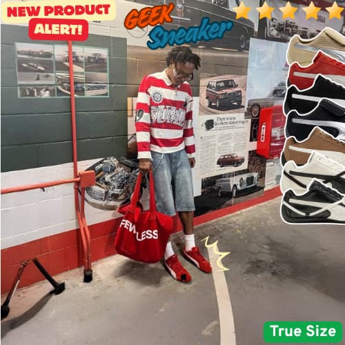 [GeekSneaker] Giày Sneaker cổ thấp đế bằng Báo Thủ Tốc Độ