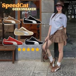 [GeekSneaker] Giày Sneaker cổ thấp đế bằng Báo Thủ Tốc Độ 2