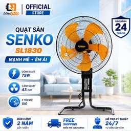 Quạt sàn Senko SL1830 5 cánh 75W gió mạnh chính hãng điều chỉnh chiều cao bảo hành 24 tháng 1
