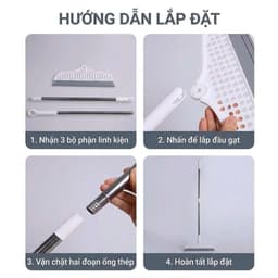 Cây gạt nước đa năng 3 trong 1 làm sạch hiệu quả, không bám lông tóc 105x30.5cm gdgs 4