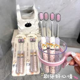 SET 2 BÀN CHẢI ĐÁNH RĂNG LÔNG MỀM HÌNH CÚN XINH XẮN, TIỆN DỤNG 9