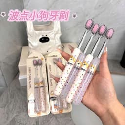 SET 2 BÀN CHẢI ĐÁNH RĂNG LÔNG MỀM HÌNH CÚN XINH XẮN, TIỆN DỤNG 7