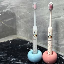 SET 2 BÀN CHẢI ĐÁNH RĂNG LÔNG MỀM HÌNH CÚN XINH XẮN, TIỆN DỤNG 4