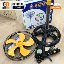 Quạt Đứng Senko Dts1603 60w Motor Lõi Đồng, 5 Cánh 39cm, 3 Tốc Độ Gió, Điều Chỉnh Chiều Cao Chính Hãng 8