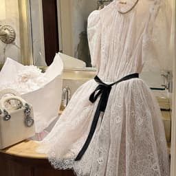 ROSALIE DRESS TAY PHỒNG NƠ EO LINLUXE 2