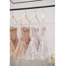 ĐẦM REN 2S COSET CÚP NGỰC PHỐI LƯỚI CV LY XÒE LINLUXE 6