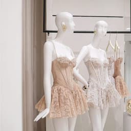 ĐẦM REN 2S COSET CÚP NGỰC PHỐI LƯỚI CV LY XÒE LINLUXE 8