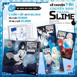 Truyện tranh - VỀ CHUYỆN TÔI CHUYỂN SINH THÀNH SLIME Tập 1 seal kèm Standee - NXB Kim Đồng 2