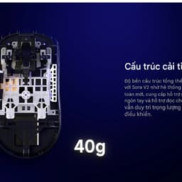 Chuột Gaming  Ninjutso - Sora V3 - có 8K- Hỗ trợ cầm Claw Grip - Không dây siêu nhẹ cho Game thủ chuyên nghiệp 4