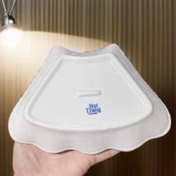 Bộ bát đĩa Hoa Mặt Trời Thương Hiệu Gochy Gốm Sứ Bát Tràng Họa Tiết trắng trơn 45cm 7