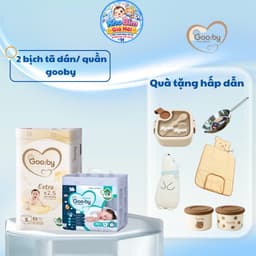 [ Kèm quà ] 2 bịch Tã/bỉm Gooby siêu mỏng, thấm hút, đủ size NB,S,M,L,XL,XXL,XXXL,XXXXL 1