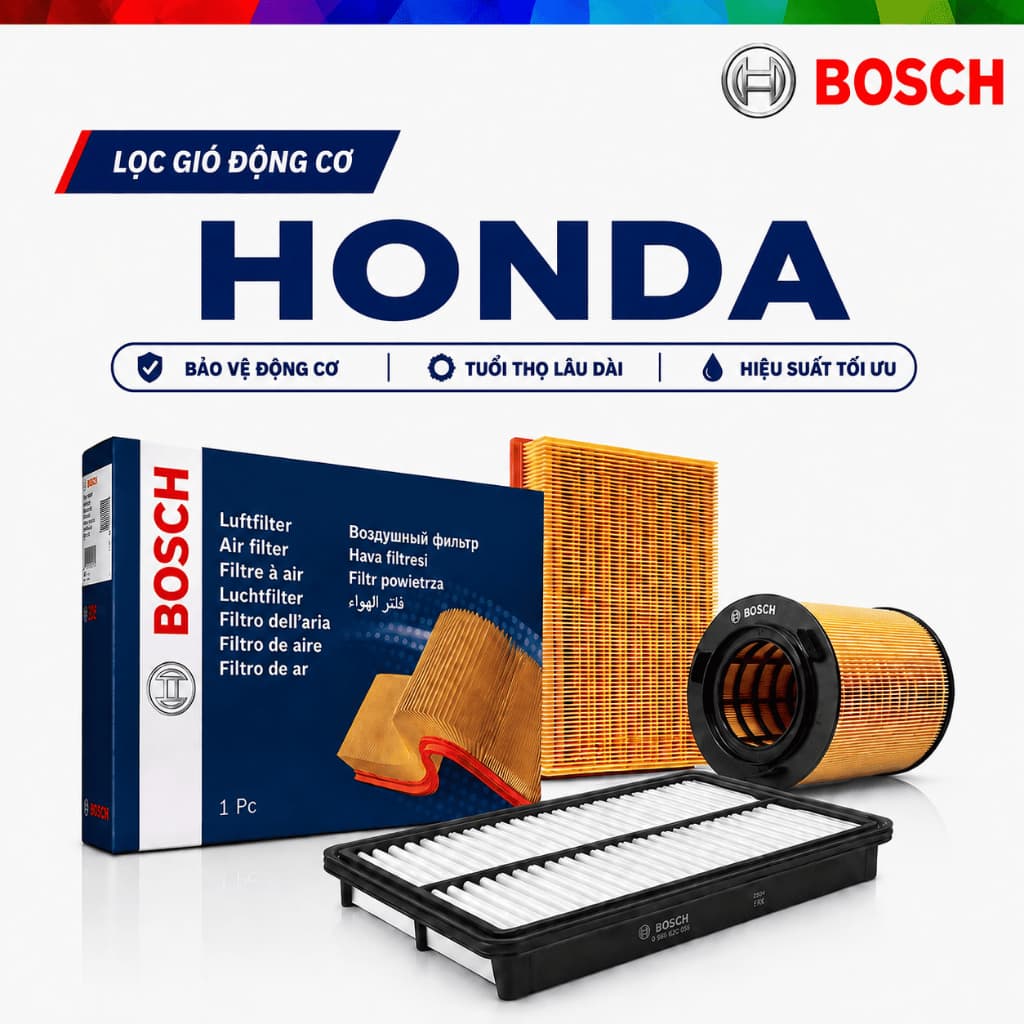 [HỎA TỐC] Lọc Gió Động Cơ BOSCH xe HONDA Chính Hãng Cho Ô Tô