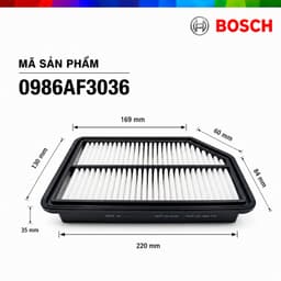 [HỎA TỐC] Lọc Gió Động Cơ BOSCH xe HONDA Chính Hãng Cho Ô Tô 3
