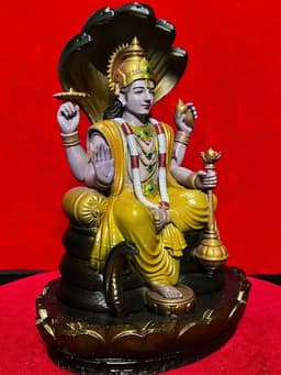 Tượng Thần Vishnu ấn độ giáo , in 3D , cao 18 cm 7