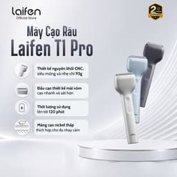 [Livestream] Máy Cạo Râu Điện Laifen T1 Pro 1 Lưỡi Cạo, Nhỏ Gọn Tiện Mang Theo, Pin 120 Phút, Chống Nước IPX7 1