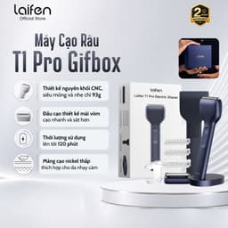 [Livestream] Máy Cạo Râu Điện Laifen T1 Pro Giftbox Nhỏ Gọn Tiện Mang Theo, Pin 120 Phút, Sạc Nhanh Type-C 1