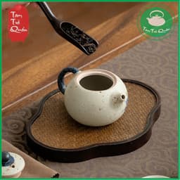 Ấm trà dáng tây thi gốm Đức Hóa họa tiết hồ điệp 220ml 3