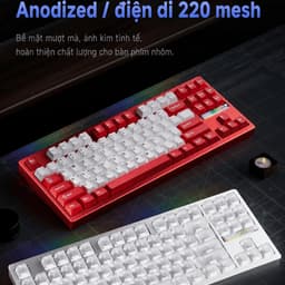 WEIKAV NUT87 DUAL 8K – NHÔM CNC, PIN 10.000mAh, 3 MODE 6