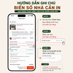 Biển số nhà in theo yêu cầu - Chất liệu MICA, FORMEX - Nhiều kích thước, Tặng keo dán 2