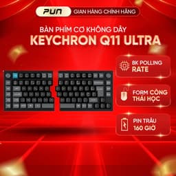 Keychron Q11 Ultra 8K – Bàn phím cơ tách đôi không dây, 2.4G/Bluetooth/Type-C 1
