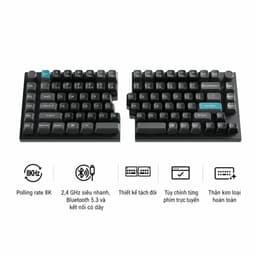 Keychron Q11 Ultra 8K – Bàn phím cơ tách đôi không dây, 2.4G/Bluetooth/Type-C 9