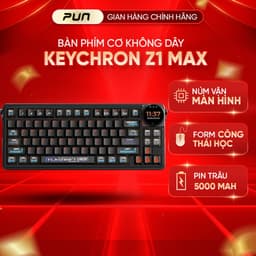 [Chính Hãng Xuất VAT] Bàn Phím Cơ Keychron Z1 Max Wireless RGB 3 Mode Nhôm CNC Có Màn Hình 1