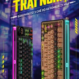 [Chính Hãng Xuất VAT] Bàn Phím Cơ Keychron Z1 Max Wireless RGB 3 Mode Nhôm CNC Có Màn Hình 2
