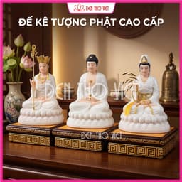 Đôn Kê Tượng Phật cao 7cm, Tượng Phong Thủy Hình Vuông – Đế Kê Tượng Trang Trí Bàn Thờ Nhiều Kích Thước 7